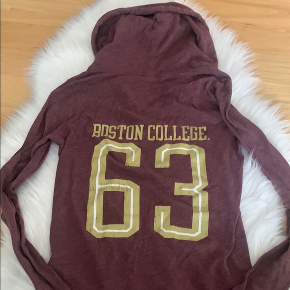 Boston College 🦅Maroon Hoodie with Graphic Print - Picture 2 of 4
